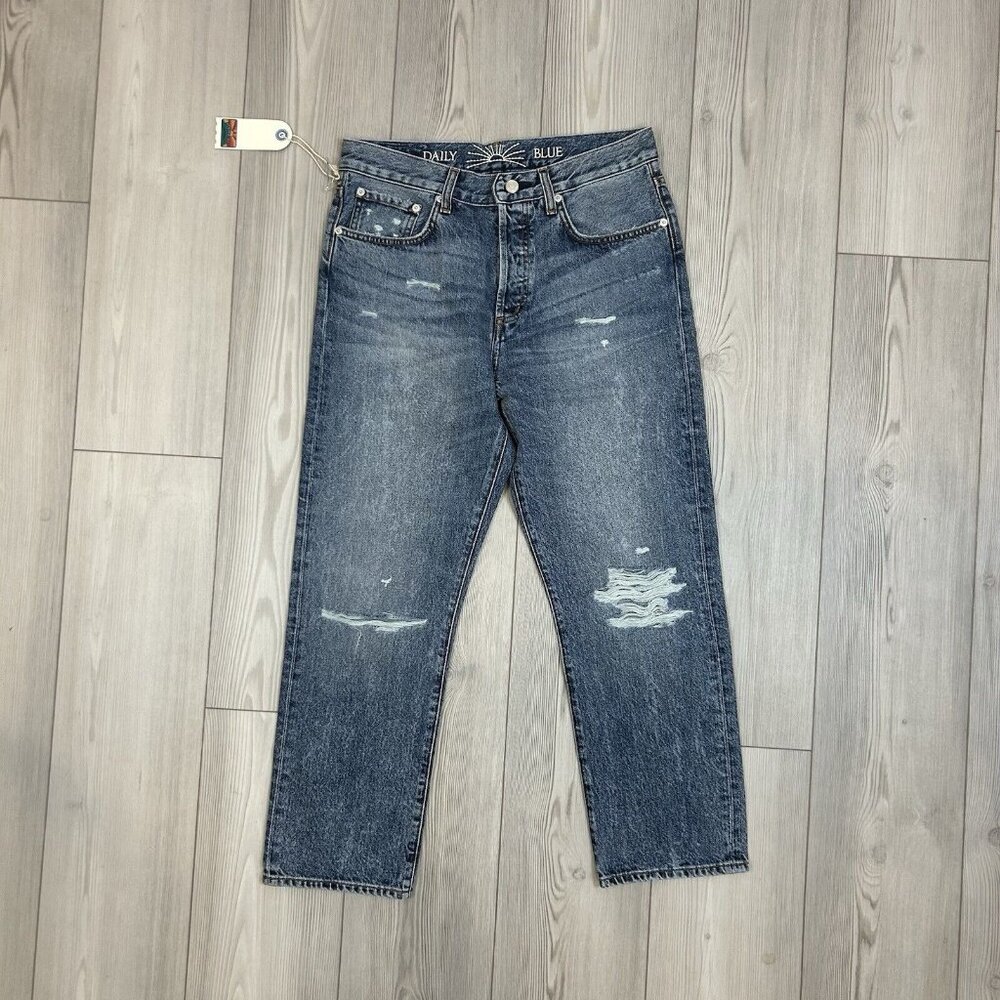 Daily Blue by Adriano Goldschmied Hype Cropped Jean Size 29 NWT‎ Distressed